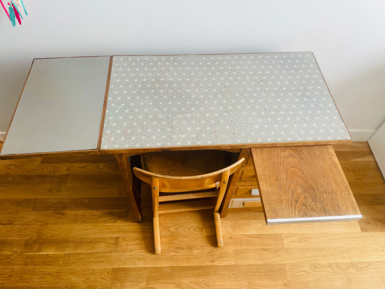 Child's desk and chair
