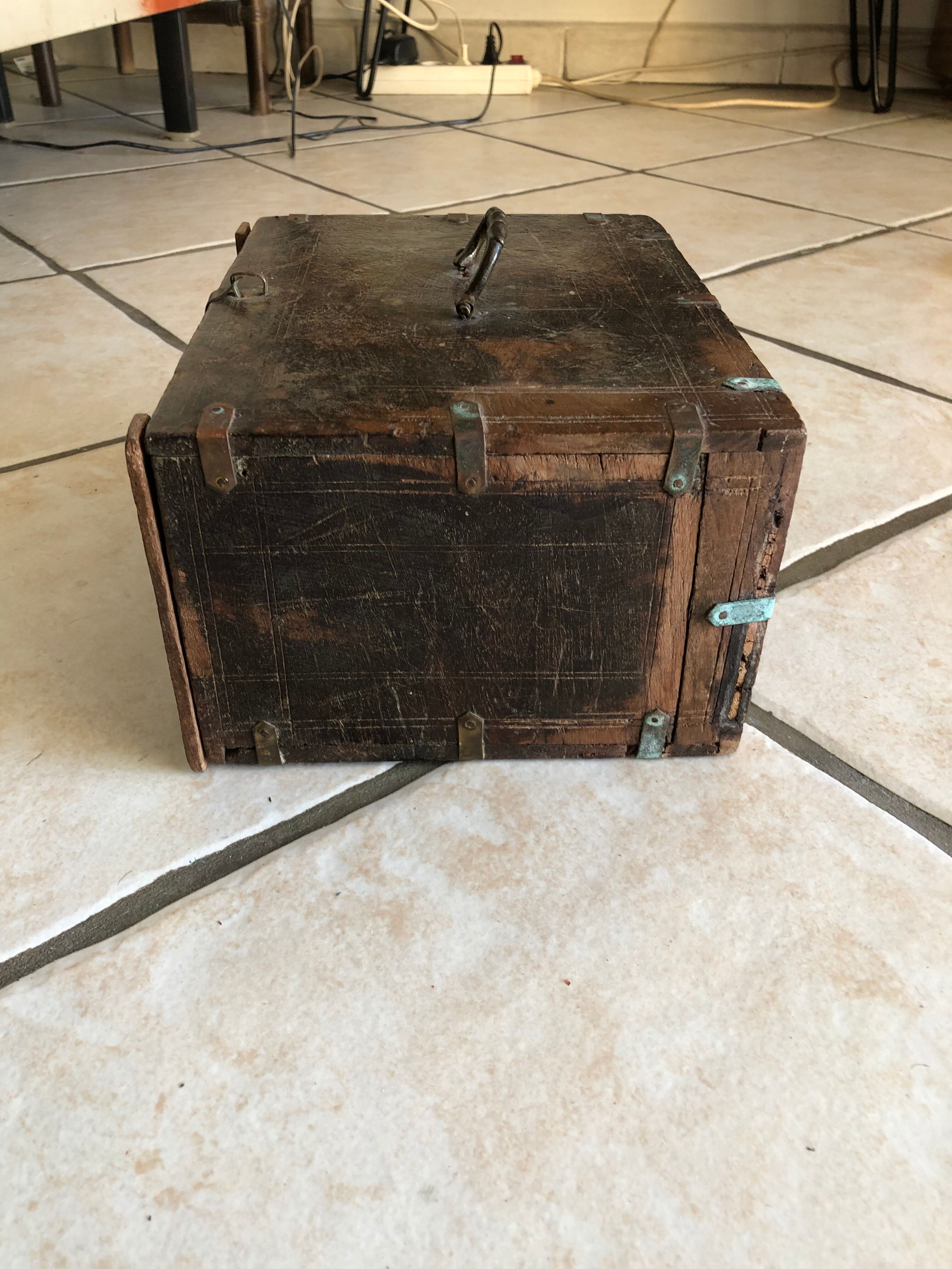 Indian wooden treasure box