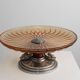 Art Deco Glass and Metal Fruit Bowl, France, circa 1940