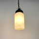 Industrial Bakelite Pendant Light with Milk Glass, 1970s