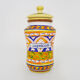 Old apothecary pot, Capsicum ceramic medicine jar. Year 70 80