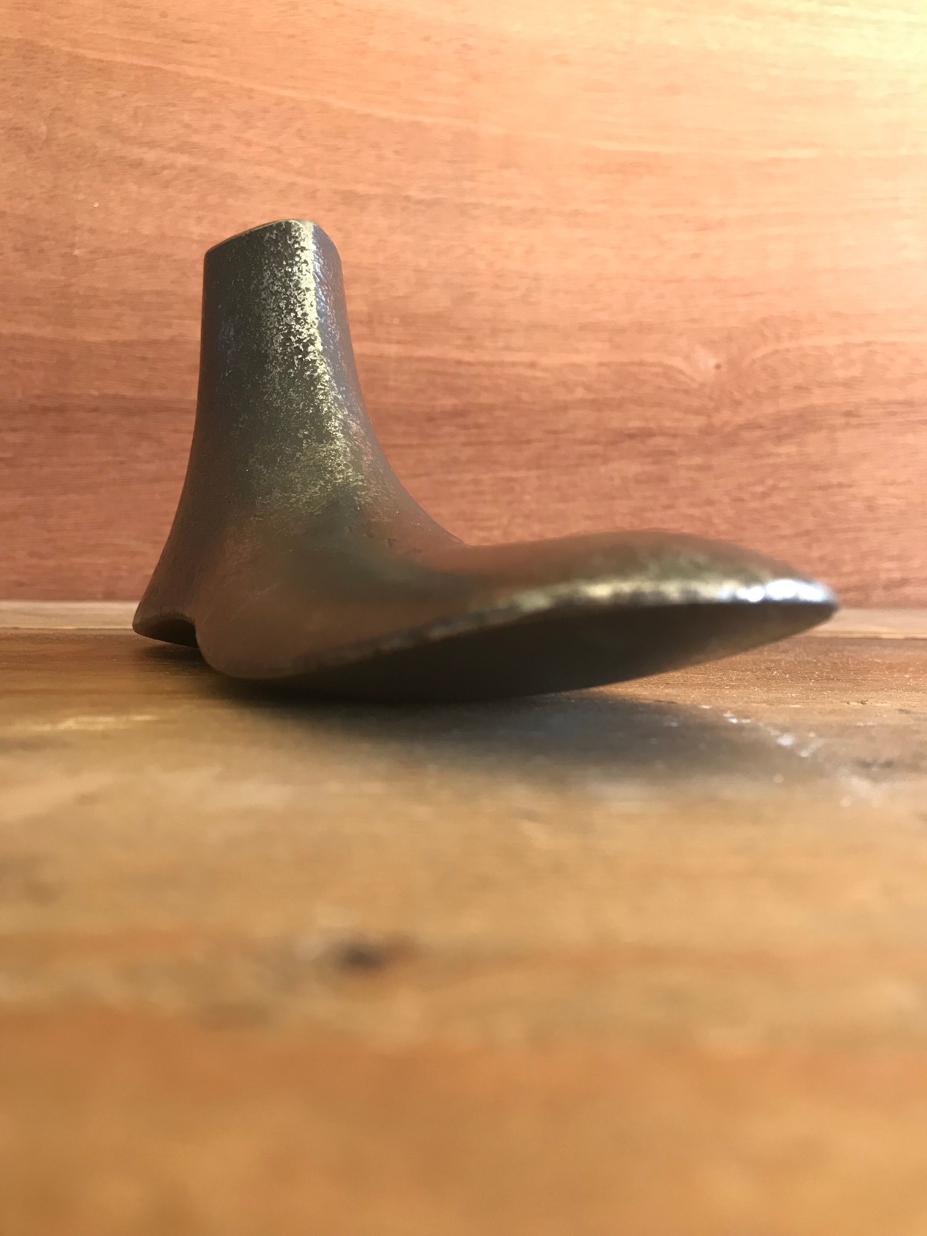 Vintage metal shoemaker's foot