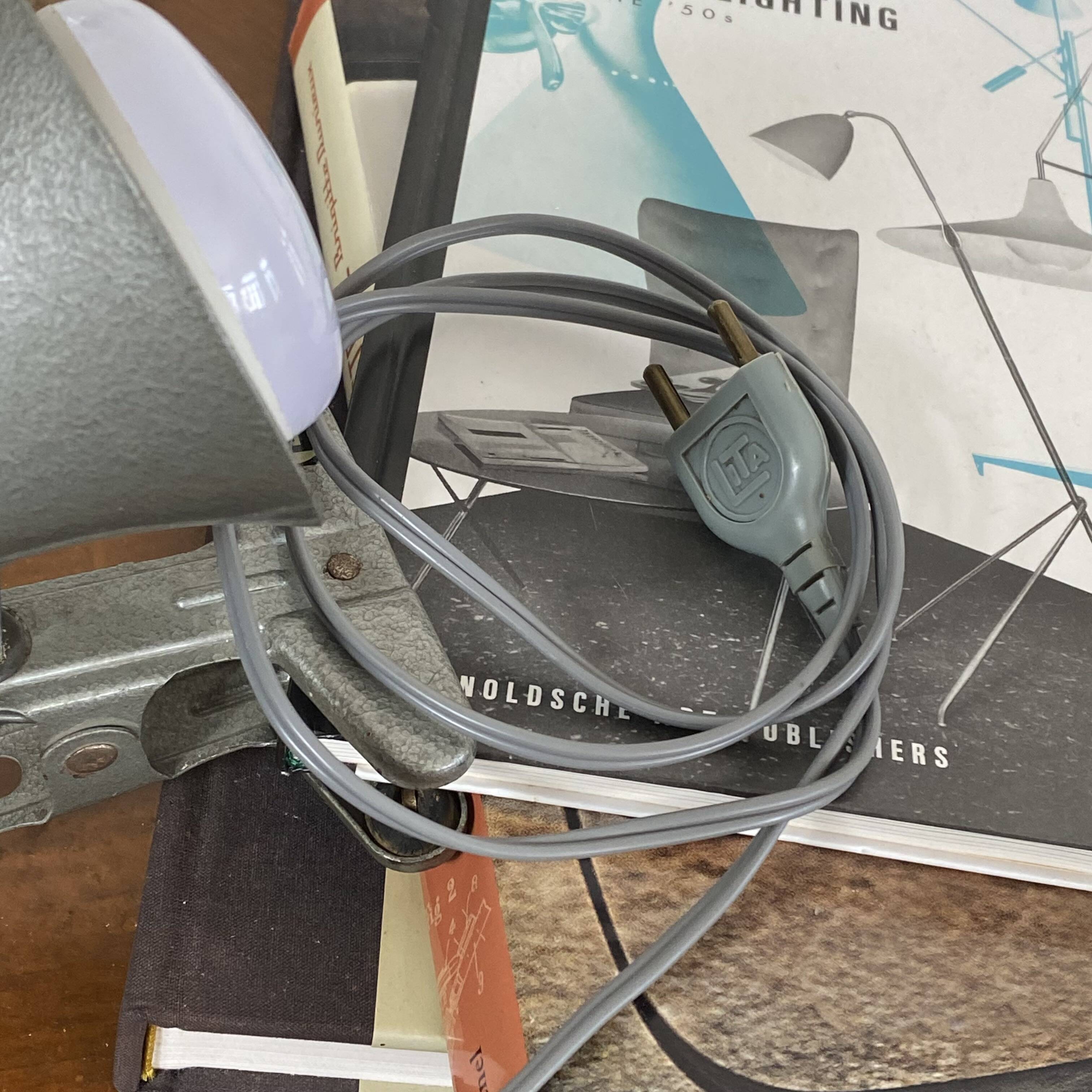 Lita metal clip-on spotlight from the 1970s