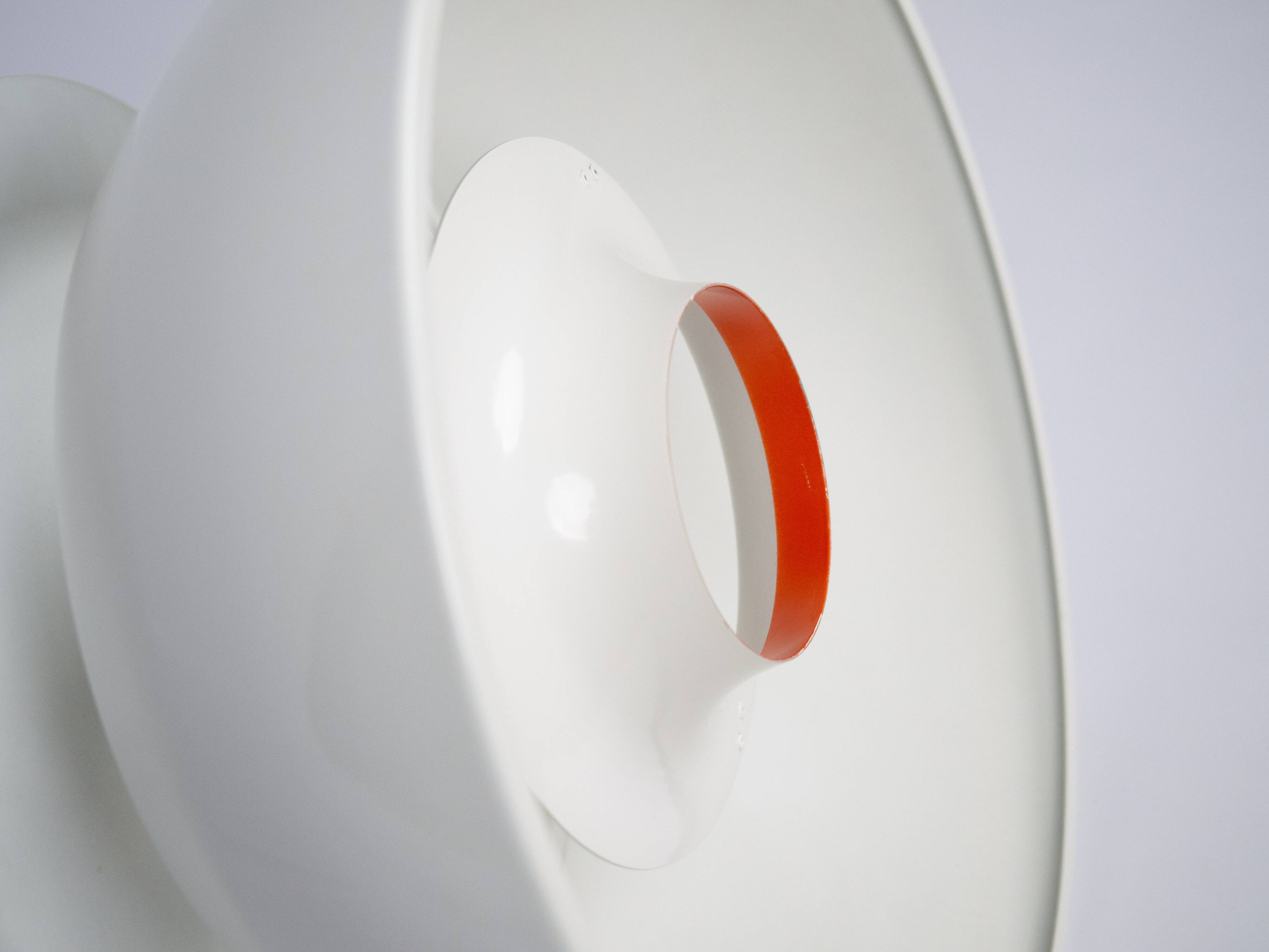 Lampe suspendue vintage danoise Jutlandia par Jorgen Hoj, Holmegaard, années 1970