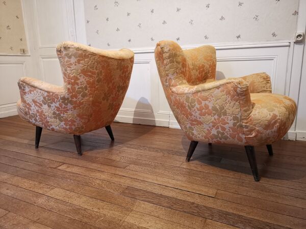 Canapé sofa Club Wing EGG chair organic annéee 50