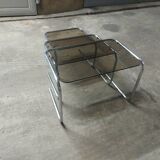 3 vintage nesting tables 70'S