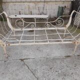 Bench bed wrought iron sofa
