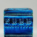 1960s Stunning Vase by Aldo Londi for Bitossi "Blue Rimini Collection"