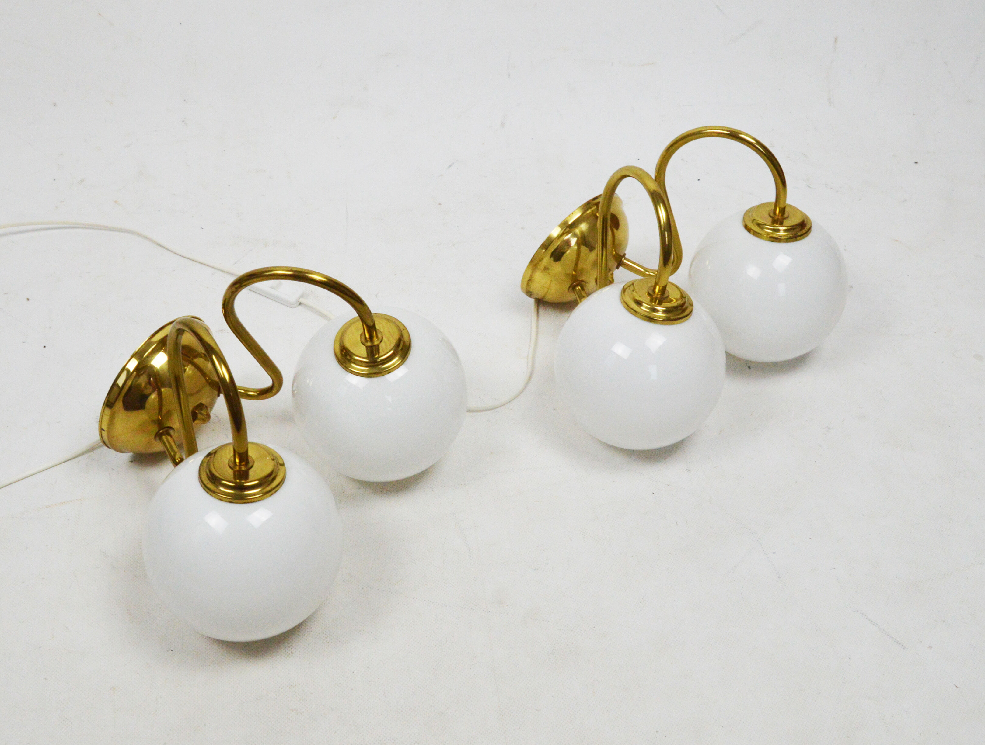 A pair of wall lamps, Poland, 1980s