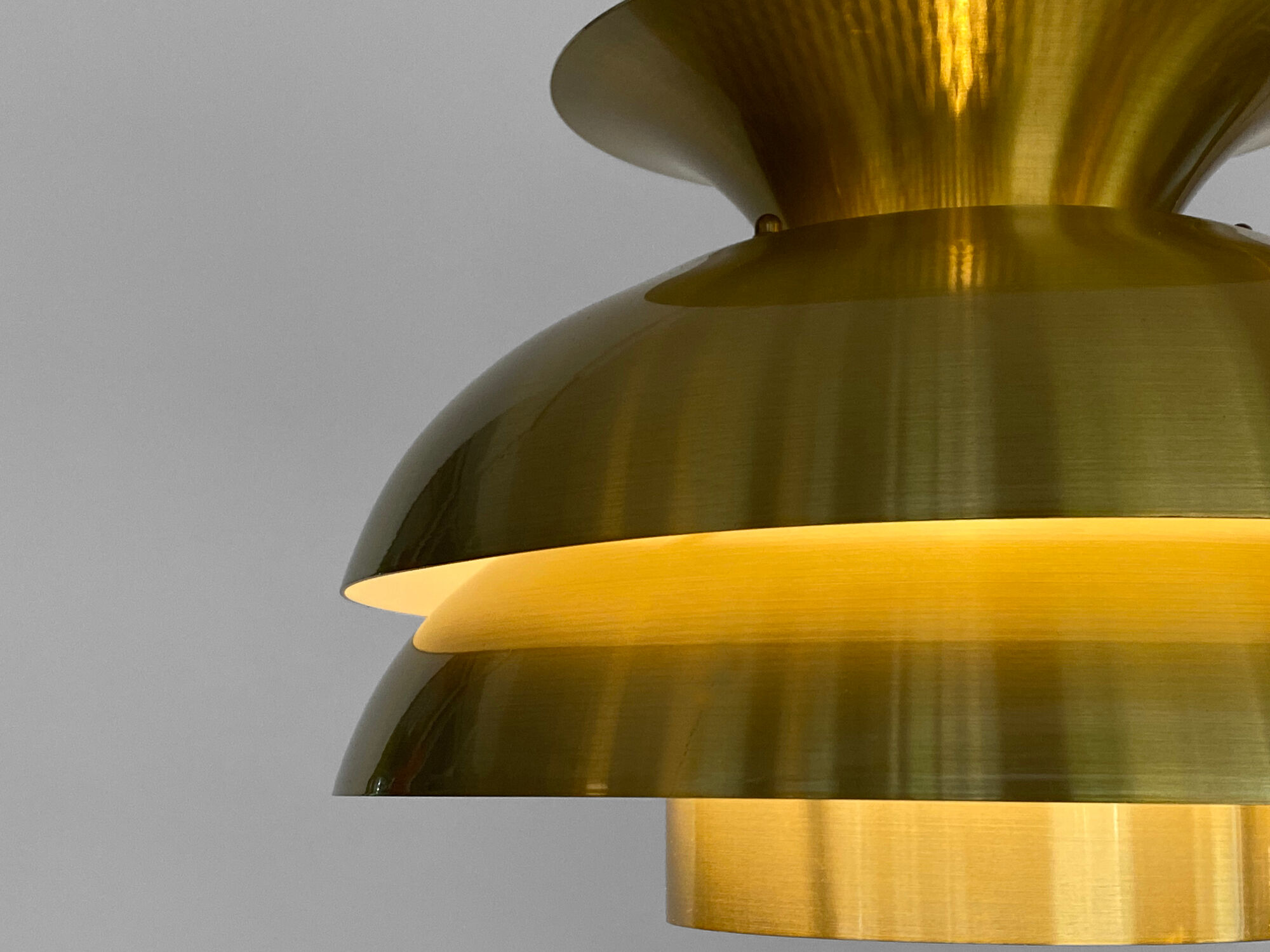 Layered pendant light by Vitrika, Denmark 1970s