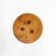 Brutalist tripod stool in solid wood, around 1960.