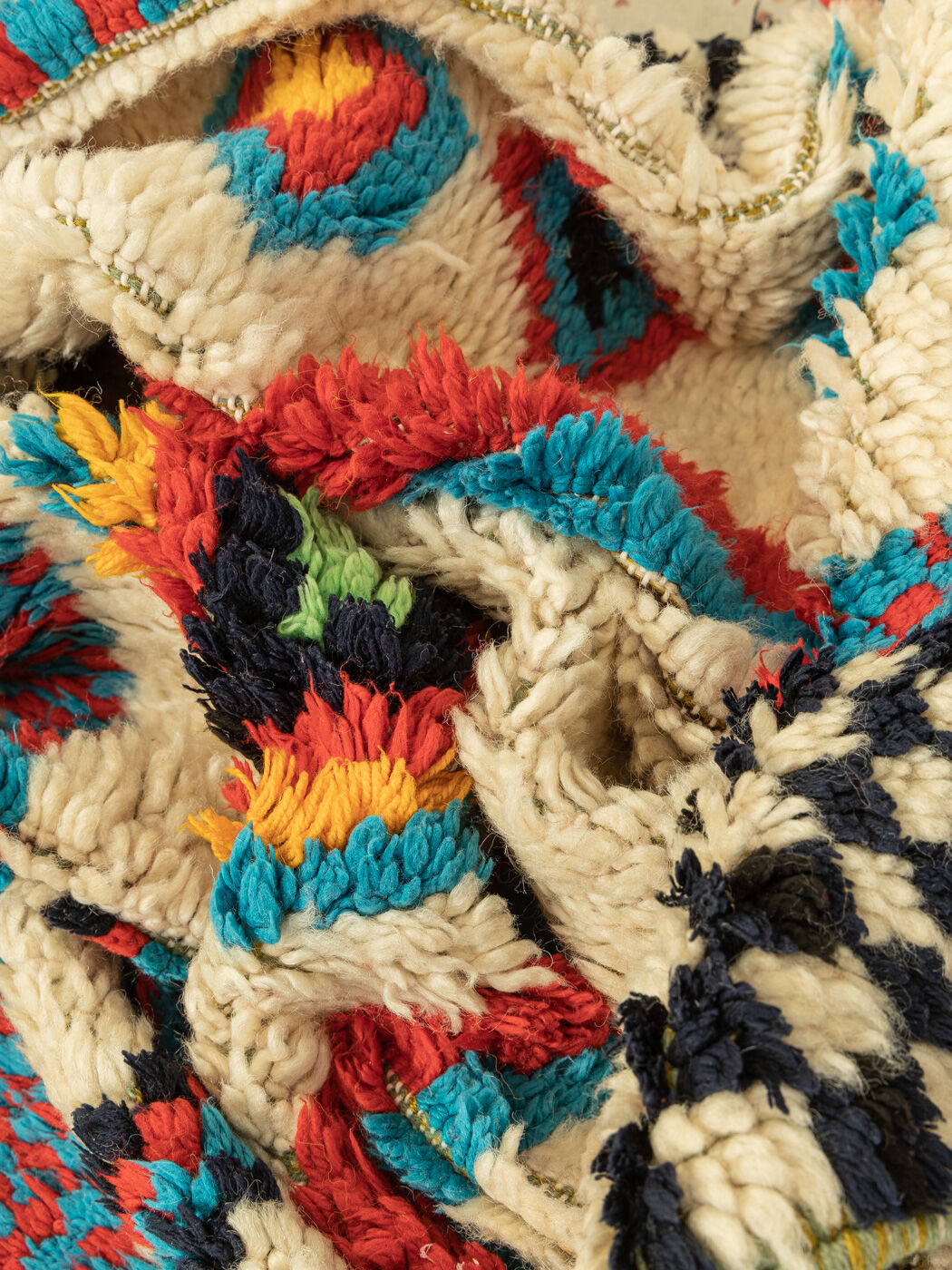 Vintage azilal, berber rug, 123 x 295