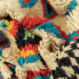 Vintage azilal, berber rug, 123 x 295