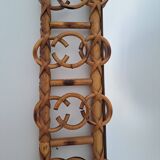 Vintage bamboo mirror