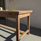 Solid wood farmhouse table