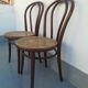 2 Chaises de bistrot en bois courbé
