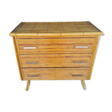 Rattan chest of drawers from the 50s