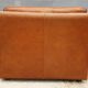 Fauteuil club lounge cuir cognac design 1970