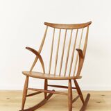 Chaise à bascule Illum Wikkelsø "IW3" pour Niels Eilersen