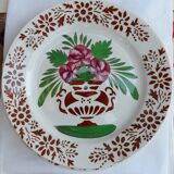 Lot of 5 plates of sarreguemines earthenware