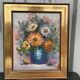 Old oil painting / Bouquet of flowers