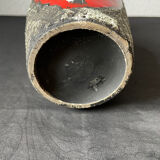 Fat lava vase San Marino Italy woman and floral pattern