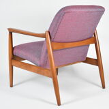 Original restored armchair GFM-64, signed by designer E.Homa, 1960s