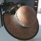 Women's straw hat Chic dress style. Hand-braided natural straw.