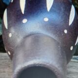 Old Ceramic Vase Germany DDR Piesche & Blackberries Decor Ritz Sgraffito 1950 a 59