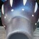Old Ceramic Vase Germany DDR Piesche & Blackberries Decor Ritz Sgraffito 1950 a 59