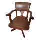 Fauteuil de Bureau Américain ancien en chêne