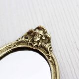 Brass hand mirror 1950