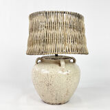 XXL Ceramic Vase Lamp, 1970s