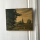 Landscape painting oil debut XX ieme