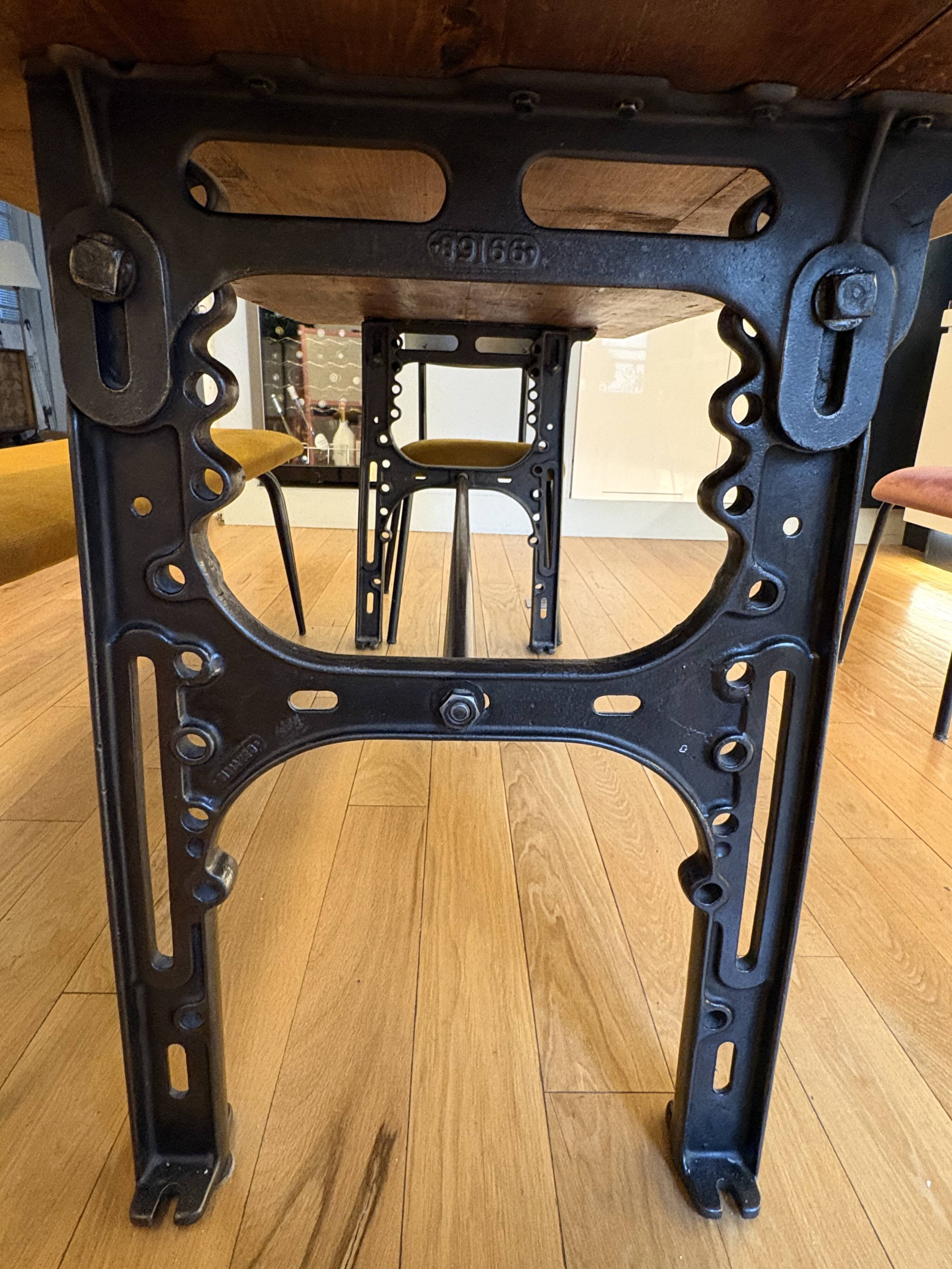 Industrial dining table