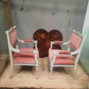Paire de fauteuil de style Louis XVI