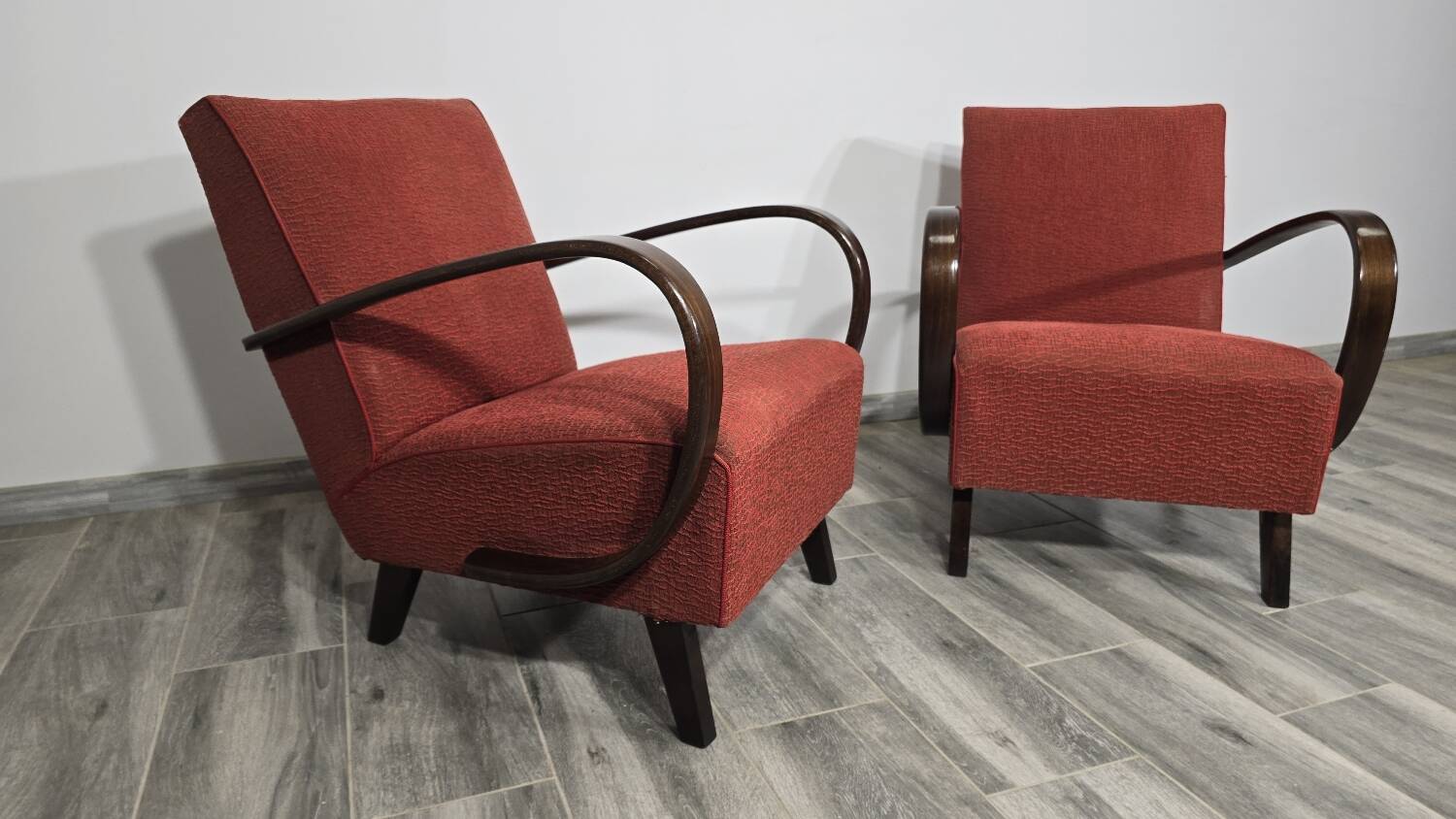 Set of Vintage Armchairs by Jindrich Halabala, 1940s