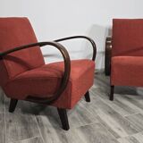 Set of Vintage Armchairs by Jindrich Halabala, 1940s
