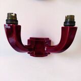 Pair of Art Deco ceramic wall sconces