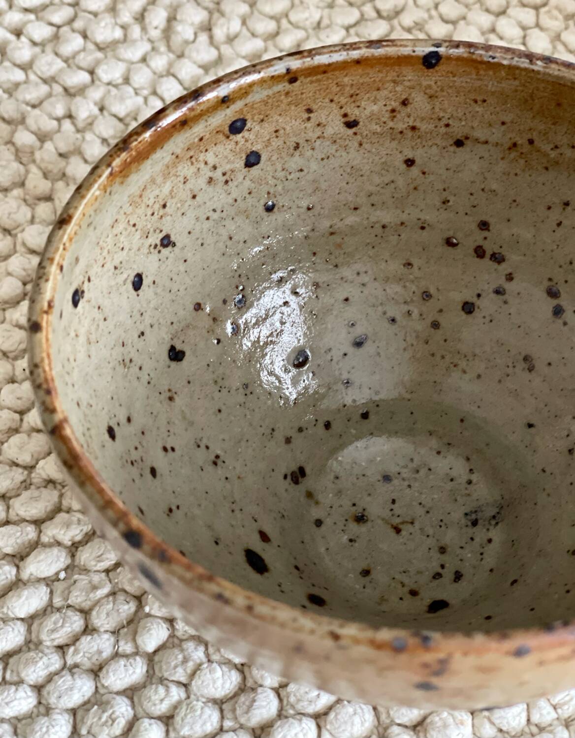 Pyrite stoneware bowl