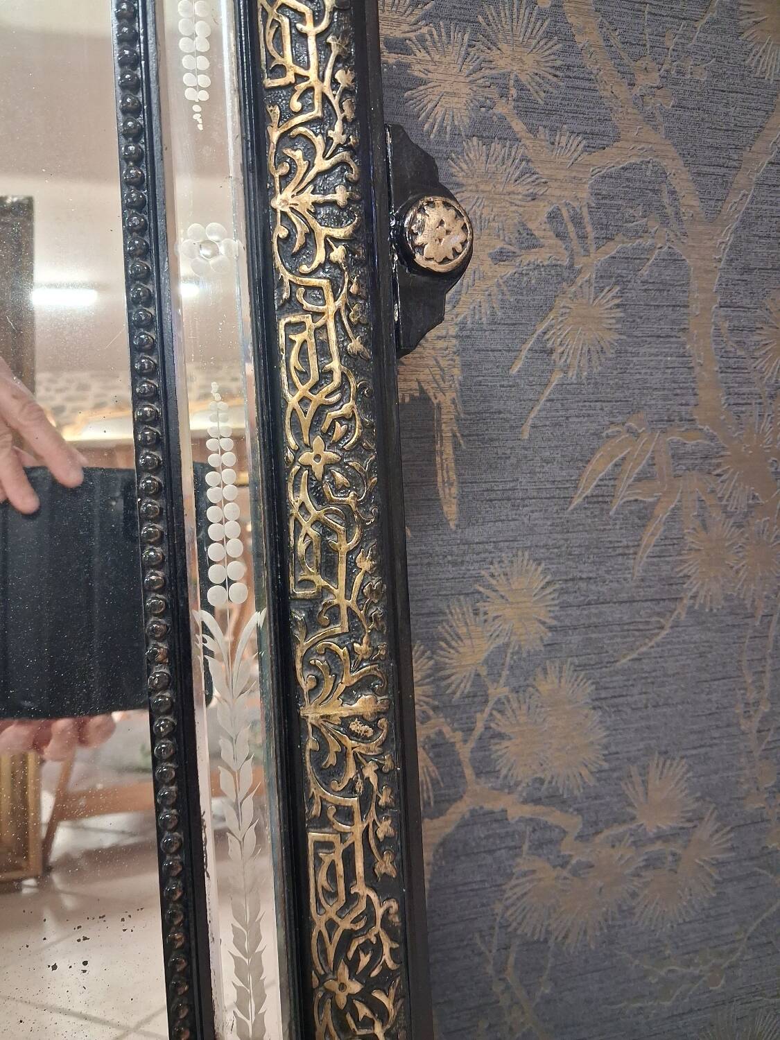 Mirror from the Napoleon III era, 124 x 83