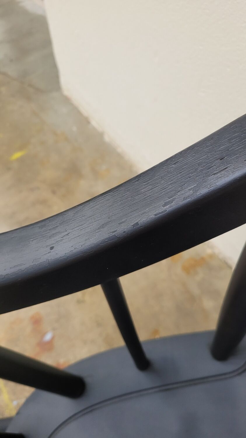 Vintage rocking chair rocking chair 1950 black