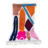 Tapis en laine marocain traditionnel 2.5 x 1.5 m