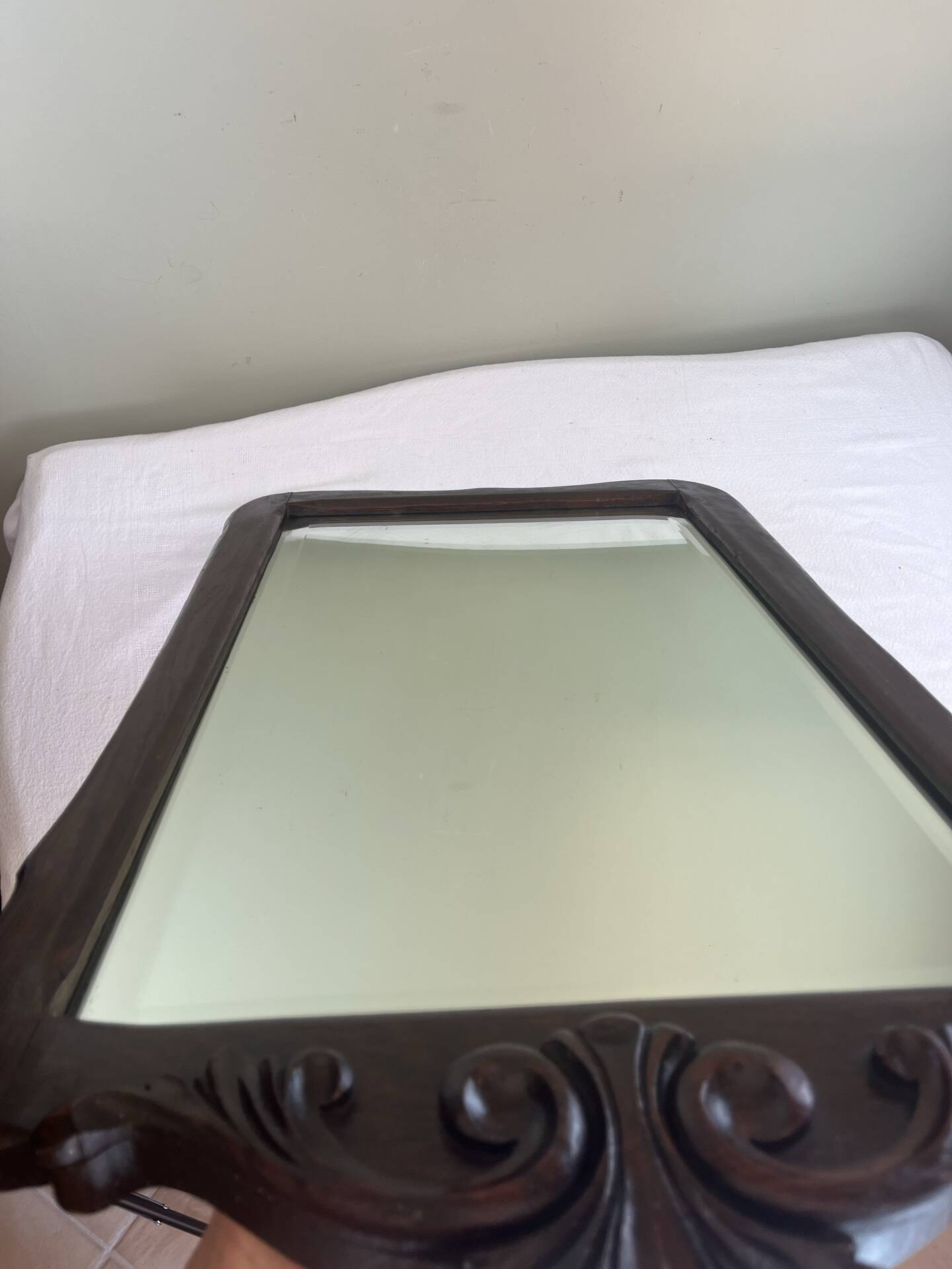 Walnut mirror Napoleon III