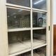 Country Classic oak Bookcase with sliding doors