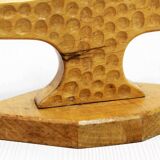 Paire de bougeoirs anthroposophiques en bois