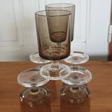 6 verres à pieds
