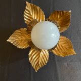 Wall lamp or ceiling lamp golden flower