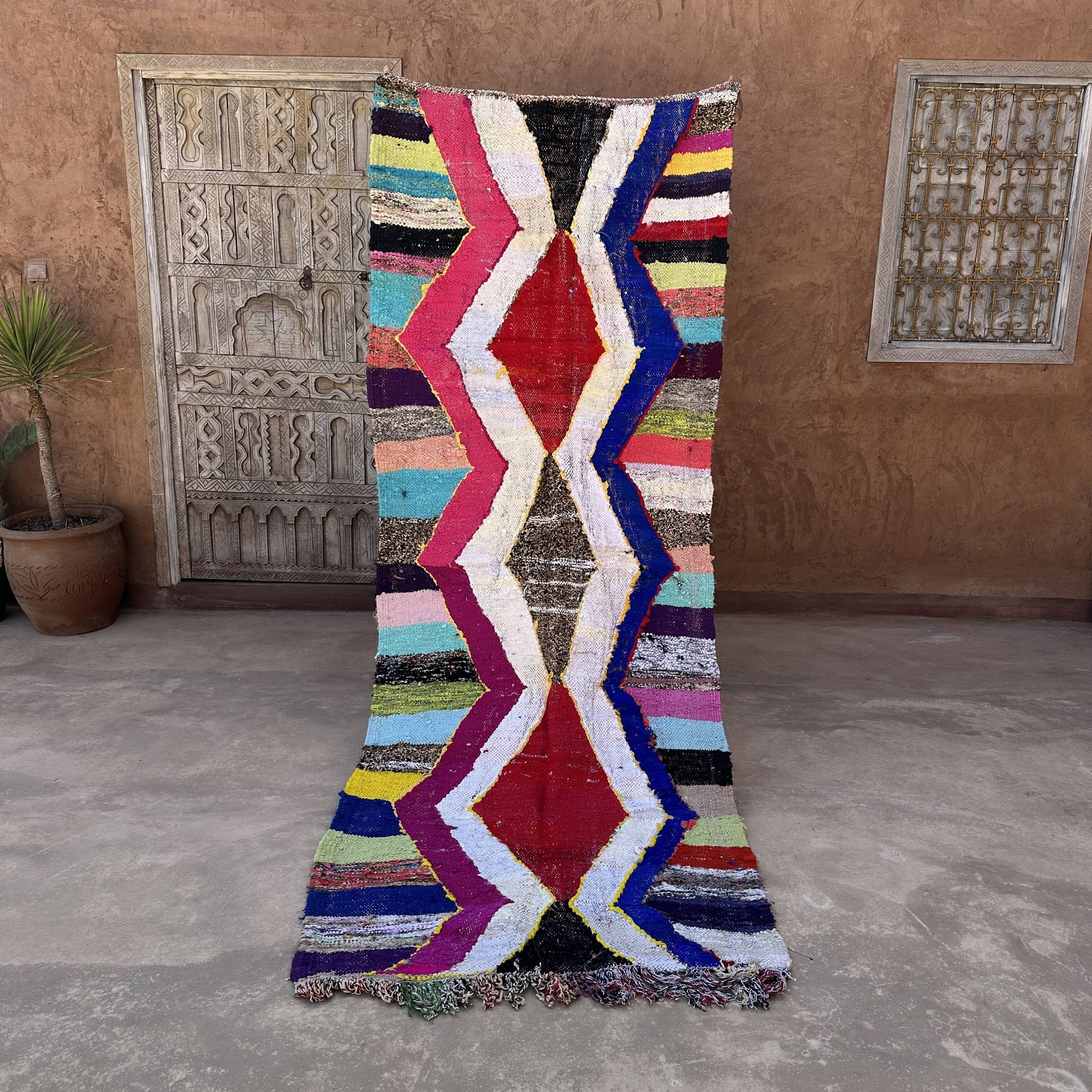 Tapis Marocain coloré - 140 x 269 cm