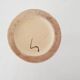 Ceramic vase with geometric shapes decoration signed Martine
